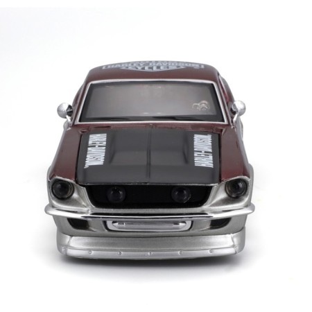 MASTO Die-Cast Harley-Davidson 1967 Ford Mustang GT, 1:24, Black-Orange color-5