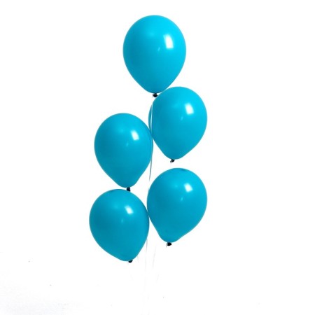 Latex ball 9 ", pastel, set 100 pcs., Sea blue color-1