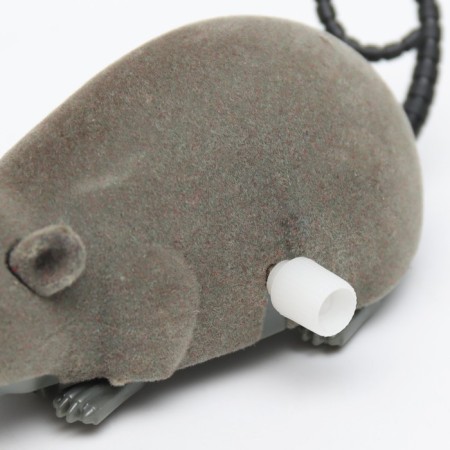Burned velvet mouse, 12 cm, gray-3