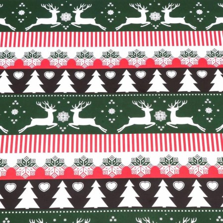 Glossy packaging paper "New Year's pattern", bilateral, 70 x 100 cm-4