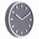 Wall clock, interior "minimal", silent, d-30 cm, gray