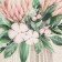 Set of towels Ethel "Bouquets" 45x70cm - 3 pcs, reps 167g/m2, cotton