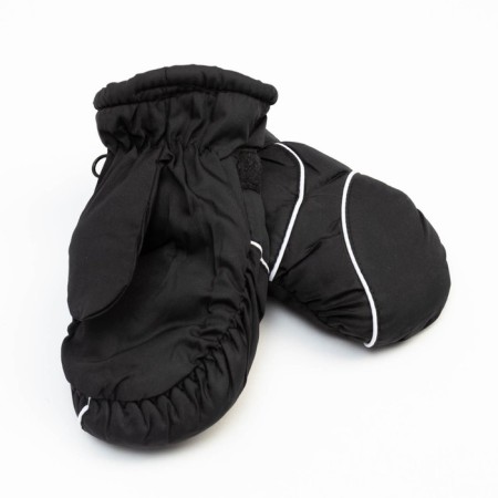 Mittens of winter children's minku, central black, rr 16 (18 cm)-1