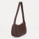 Baget bag with zipper, brown color