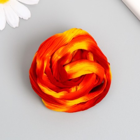 Kapron for flowers two-tone "orange-red" 50 cm