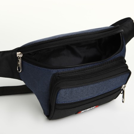 Board belt on lightning, 3 external pockets, blue/black color-5