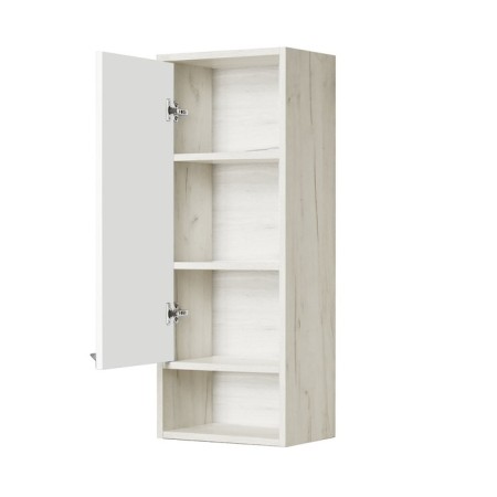 Aquaton “Fly” wardrobe 1-spine, white color, oak craft left-1