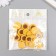 Decor for creativity plastic "Sunflower" 1.8x1.8 cm