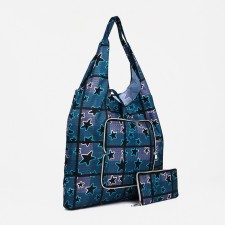Household bag on the button, the color is blue