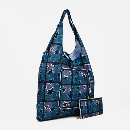 Household bag on the button, the color is blue