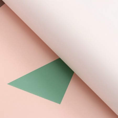 Floristic film in sheets, "geometry", pink, 58 x 58 cm-2