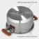 A set of stainless steel dishes Magistro, 3 pcs: D = 16/20/24 cm, induction