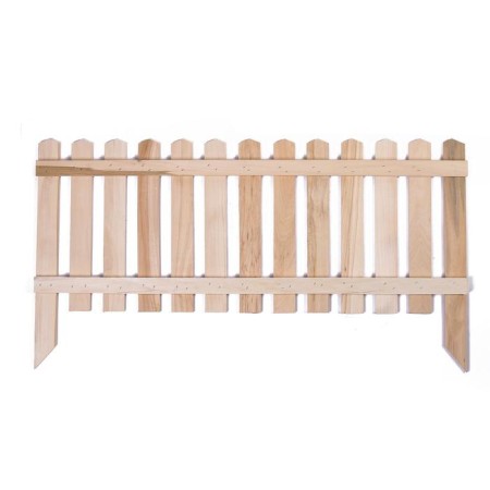 Decorative fence, 45 × 110 cm, 1 section, wood, "pyramid", Greengo-8