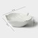 Porcelain dish Magistro "leaf", 9 × 8 cm, white color