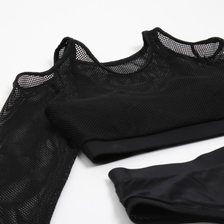 Women's swimsuit "Sport" Separate minku Black color, size 42-7