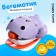 Waterpower toy waterfowl "Hippo", Mix colors