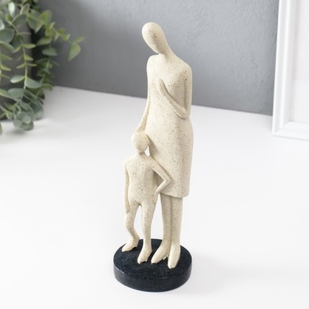 Polystone souvenir "She is always near" White 7.5x8.5x28 cm-4