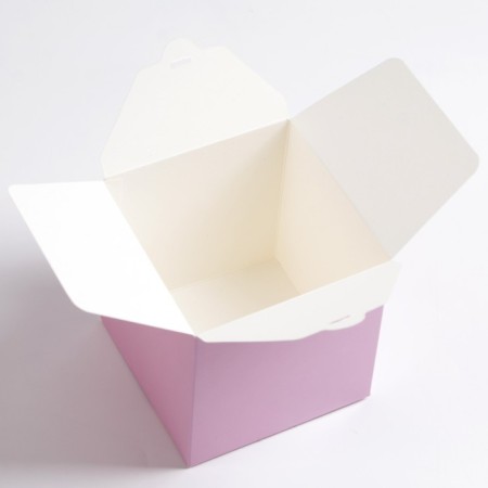 Folding pink box, 10 x 10 x 10 cm-2