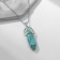 Pension Pendural Pensioner "turquoise" on a chain, 45 cm + extension cm 5 cm
