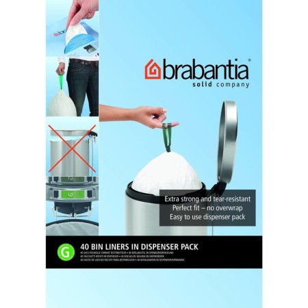 Plastic Plastic Brabantia Perfectfit, packaging dice, size G (23-30 l), 40 pcs-1