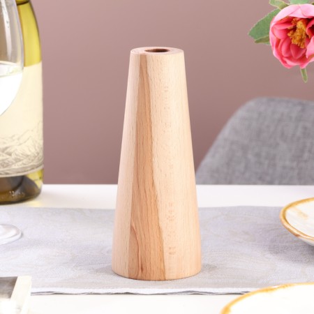 Candlestick, model No. 10, 7 x 17 cm, beech-1