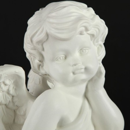 Luminous figure "Angel sitting on a column" 17x51x16cm-4