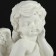Luminous figure "Angel sitting on a column" 17x51x16cm