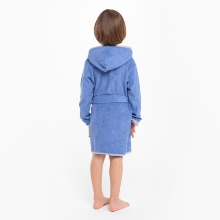 Dark blue/dinosaurus robe, height 110, Makra, 100% cotton-2