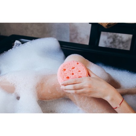 Body sponge COOKIE, 11.5 × 5 cm, pink color-6