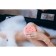 Body sponge COOKIE, 11.5 × 5 cm, pink color
