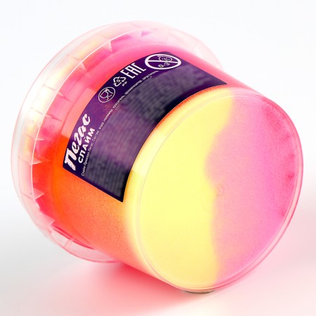Slime "Zepfirka", yellow and Magenta color, 100 g-2