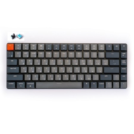 Wireless mechanical ultra -thin keyboard Keychron K3, 84 keys, White LED Halm 108244