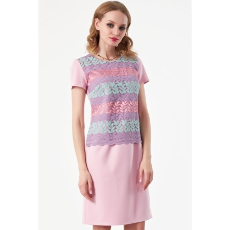 Women's dress, size 44, pink color