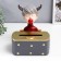 Souvenir Polystone Salvetnitsa "Girl with deer horns with red bubble" 22x26x19 cm
