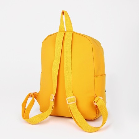 Baby backpack on lightning, 3 outer pockets, yellow color-5