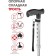 Bradex folding folding cane, silver