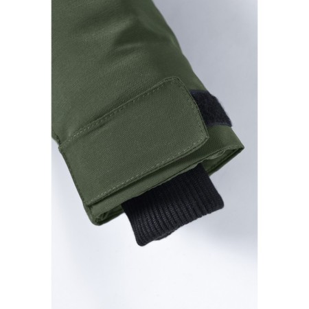 Winter park for a boy, height 140 cm, khaki color-8
