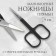 Scissors are manicure, narrow, straight, with rubberized handles, 9 cm, silver color/black