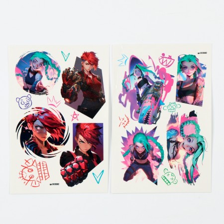 Translated tattoos "Girl with bazuka", 2 sheets-1