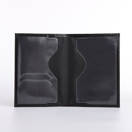Cover for passport, black color-4