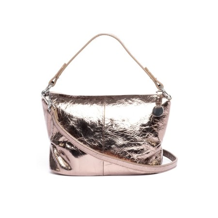 Bag Cross-Body Women's, genuine leather, ludor bronze, 22x8x16 cm