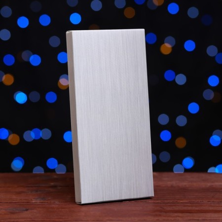 Gift box for tiles of chocolate without a window "silver", 17.1 x 8 x 1.4 cm-4