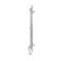 The heated towel rail "Sanprise" duet circle, 100x1200 mm, left, chrome