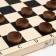 Wooden checkers, board game, with a board 29 x 29 cm, D chips-2.6 cm, h-0.9 cm