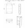 Mirror Bathroom Cabinet Iceberg Norm 45, 1 door
