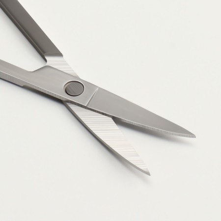 Scissors manicure, bent, 9 cm, silver color-1