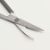 Scissors manicure, bent, 9 cm, silver color