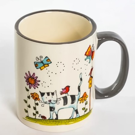 Elrington mug "Striped cat", 350 ml-1
