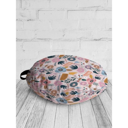 Pillow Siddle "Tropical Sketches", decorative, D = 52 cm-1