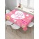 The tablecloth "Stylish hearts", rectangular, Saten, size 120x145 cm